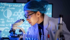 Scientist conducting experiments in a laboratory