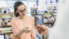 Woman in a pharmacy