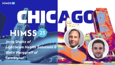 Lightbeam Health Solutions president Jerry Shultz and CareSignal CEO Blake Marggraff