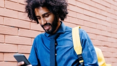 Person on smartphone