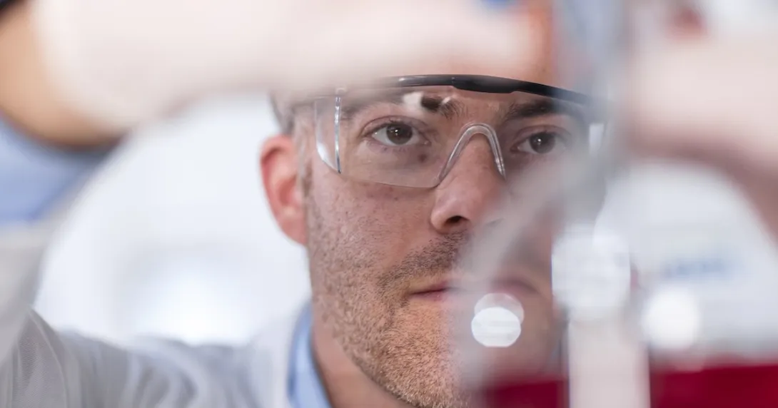 Technician working in a lab