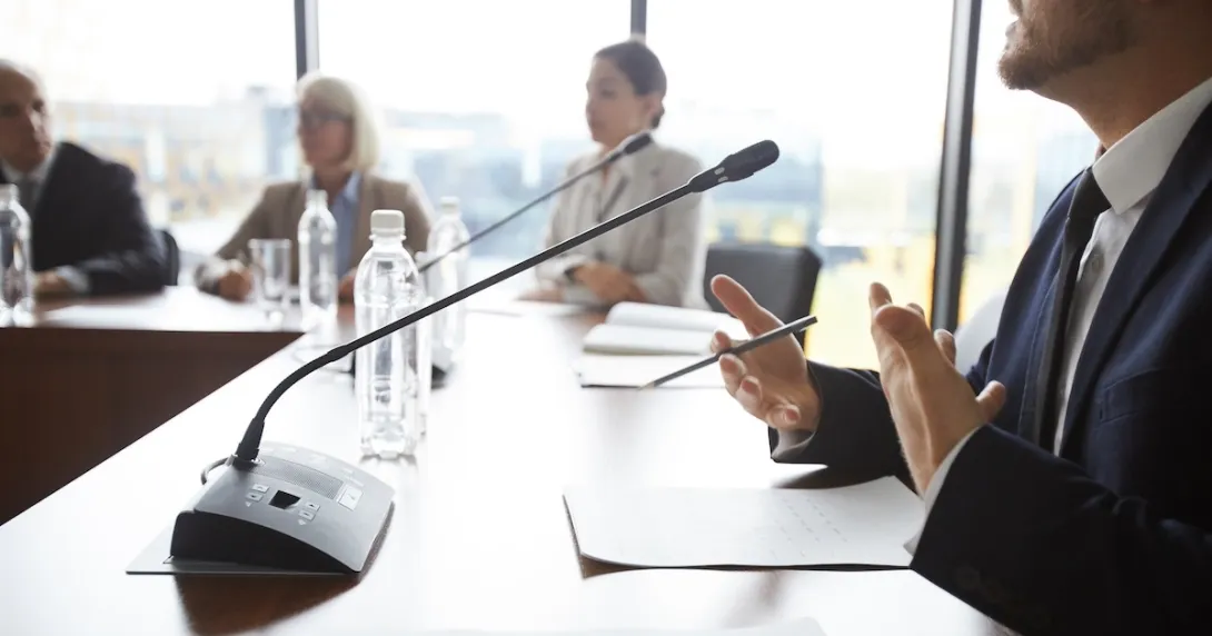 Executives in a conference