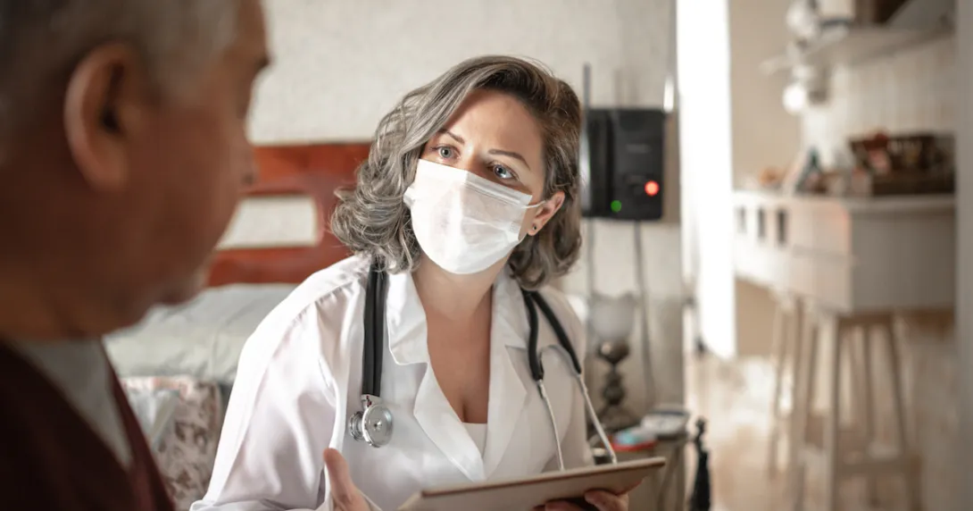 Person with healthcare provider