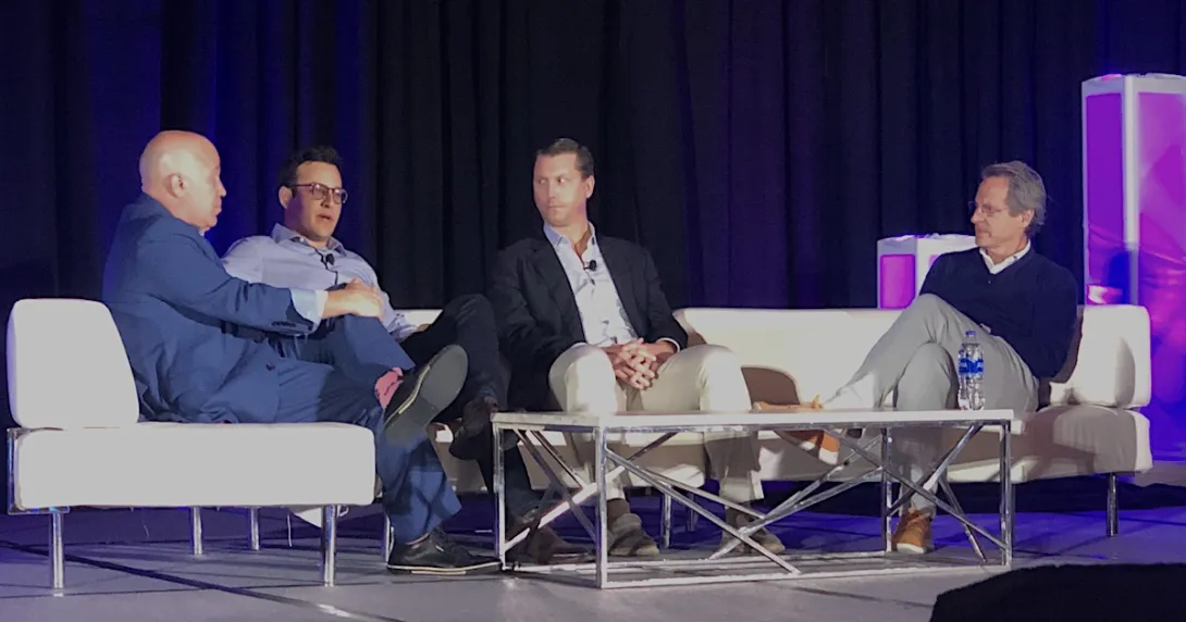 Alex Fair, Yaniv Sadka, Taylor Whitman and moderator Michael Greeley of Flare Capital Partners