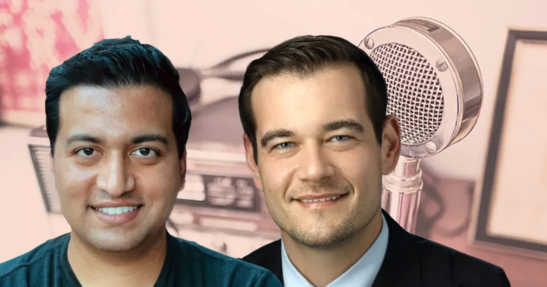 Podcast guests Kavi Misri and Dr. Matthew Peters