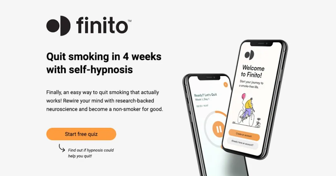 Finito digital hypnotherapy app by Mindset Health